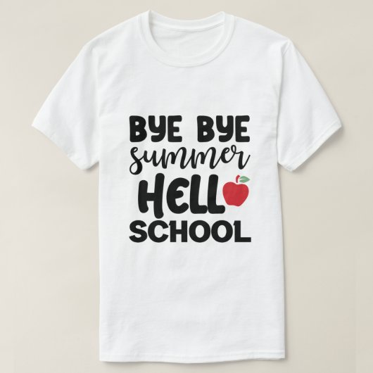 HALLO BYE BYE SUMMER T-SHIRT (Design voorkant)