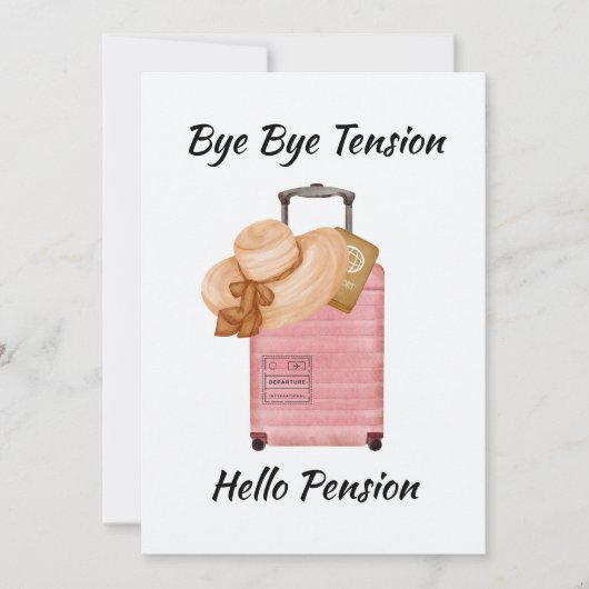 Hallo Bye Bye Tension Kaart (Voorkant)