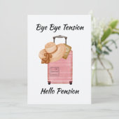 Hallo Bye Bye Tension Kaart (Staand voorkant)