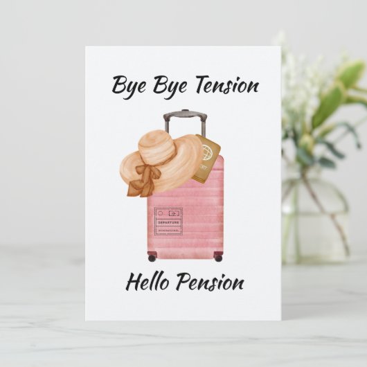 Hallo Bye Bye Tension Kaart (Staand voorkant)