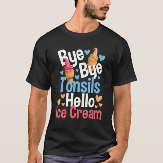 Hallo Bye Bye Tonsillen T-shirt (Voorkant)