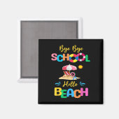 Hallo Bye School strand laatste dagen van de schoo Magneet (Voorkant / Achterkant)