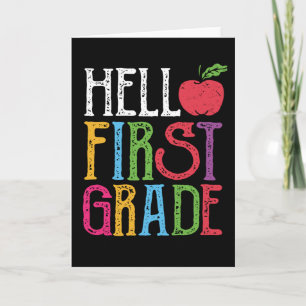 Hallo cadeau voor leerling in de eerste klas op de kaart