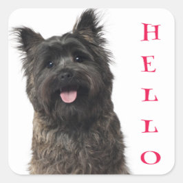 Hallo Cairn Terrier Puppy Dog Stickers