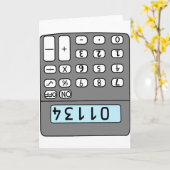 hallo calculator kaart (Gele Bloem)