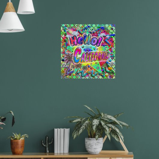 Hallo Californië! Poster (Woonkamer 1)