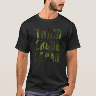 Hallo Camo derde klas squad leraar T-shirt