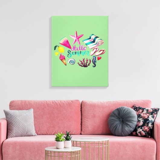 hallo canvas afdruk (Insitu (Woonkamer))