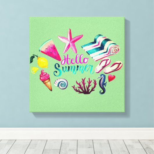 hallo canvas afdruk (Insitu (Houten vloer))