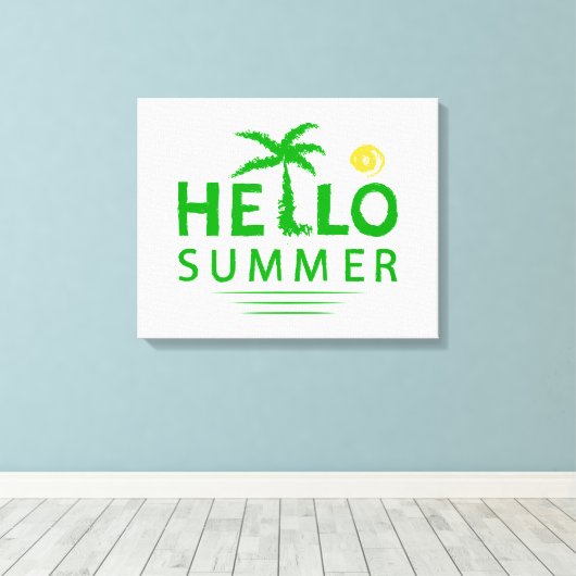 hallo canvas afdruk (Insitu (Houten vloer))