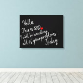 hallo canvas afdruk (Insitu (Houten vloer))