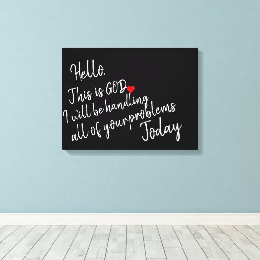 hallo canvas afdruk (Insitu (Houten vloer))