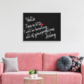 hallo canvas afdruk (Insitu (Woonkamer))