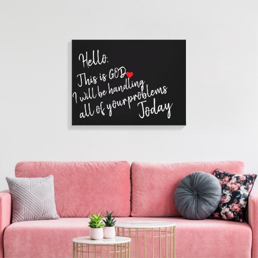 hallo canvas afdruk (Insitu (Woonkamer))