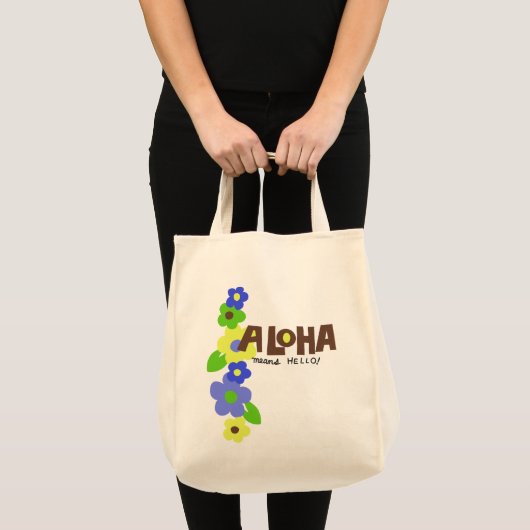 Hallo Canvas tas Aloha Means (Voorkant (product))