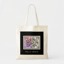 Hallo Canvas tas Minimalist voor zwart-wit