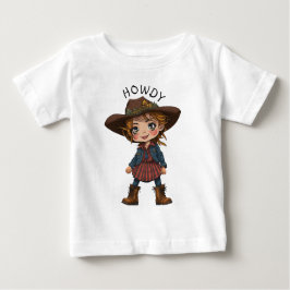 Hallo Cartoon Cowgirl in Cowboyhoed – Landelijke K