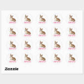 Hallo Cartoon Pembroke Welsh Corgi Ronde Sticker (Vel)