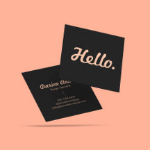 Hallo Casual Stijlvolle Typografie Roze & Zwart