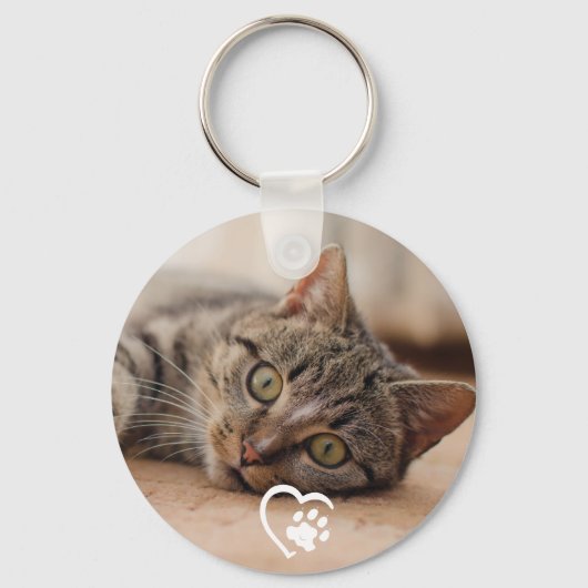 Hallo Cat Memorial Favoriet Sleutelhanger (Achterkant)