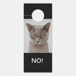 Hallo Cat Moods Happy & Angry Double Sided! Deurhanger