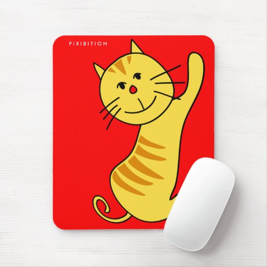 Hallo Cat Mousepad Muismat (Met muis)