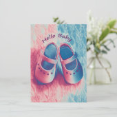 hallo - charmerende uitnodiging (Staand voorkant)