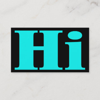 Hallo! Cheery.All purpose.Introduction visitekaart Contactkaartje