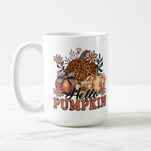 Hallo Chic Pumpkin Herfst Autumn Koffiemok (Links)
