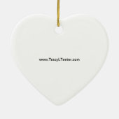 hallo Chickadees Keramisch Ornament (Achterkant)