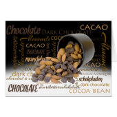 hallo Chocolate Bits en Almonds Word Cloud (Voorkant Horizontaal)