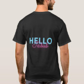 Hallo Christelijkste Retro Zwart Roze Neon T-shirt (Achterkant)