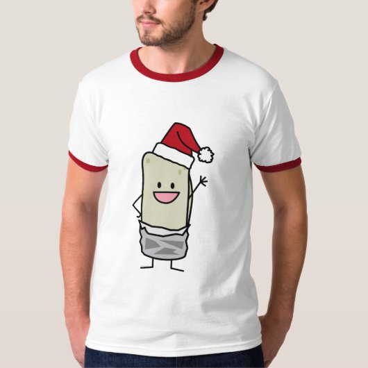Hallo Christmas Burrito Waving T-shirt (Voorkant)