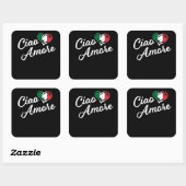 Hallo Ciao Amore - Italië Vierkante Sticker (Vel)