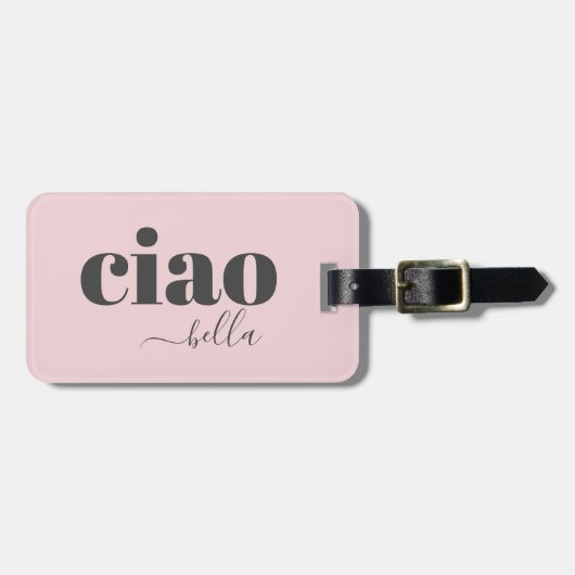 Hallo Ciao Bella Bagagelabel (Voorkant horizontaal)