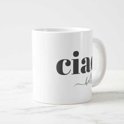 Hallo Ciao Bella Grote Koffiekop (Voorkant rechts)