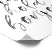 hallo CIao Hola Bonjour Waterverf Script Poster (Hoek)