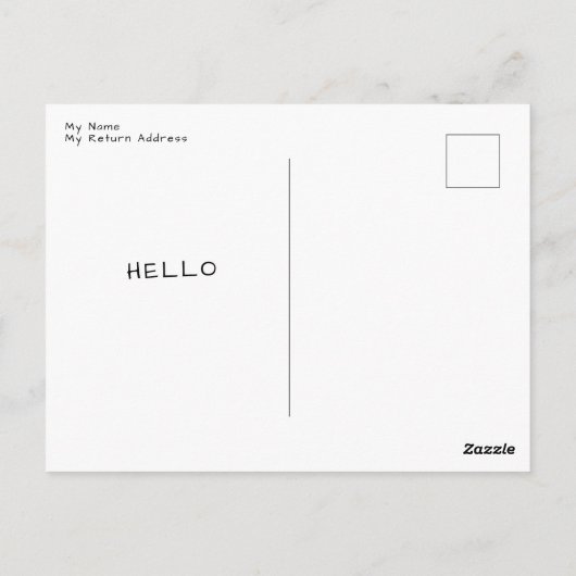 Hallo Citroen Poeder Briefkaart (Achterkant)