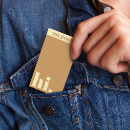 Hallo Clean Simple €? hi Typografie Casual Visitekaartje