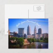 hallo Cleveland Schilderachtig rivierBriefkaart Briefkaart (Voorkant / Achterkant)