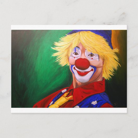 hallo Clown Briefkaart (Voorkant)