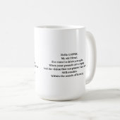 hallo COFFEE, mijn oude vriend. Koffiemok (Voorkant rechts)