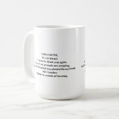 hallo COFFEE, mijn oude vriend. Koffiemok (Voorkant links)