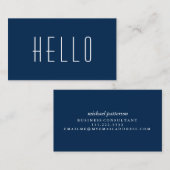 hallo Consultant Visitekaartje (Voorkant / Achterkant)