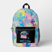 Hallo Cool Robot Bedrukte Rugzak (Voorkant)