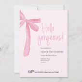 Hallo Coquette - Prachtige roze boog Galentijnsdag Kaart (Voorkant)