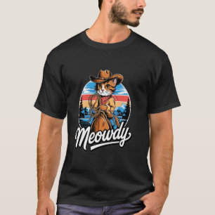 Hallo Cowboy Kat Grappige Country Muziek Kat Cowbo T-shirt