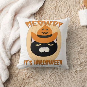 Hallo Cowboy Kat Halloween Plezier Kussen