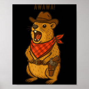 Hallo Cowboy Rock Klipdas Awawa Western Grappig _1 Poster