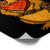 Hallo Cowboy Rock Klipdas Awawa Westers Grappig Poster (Hoek)